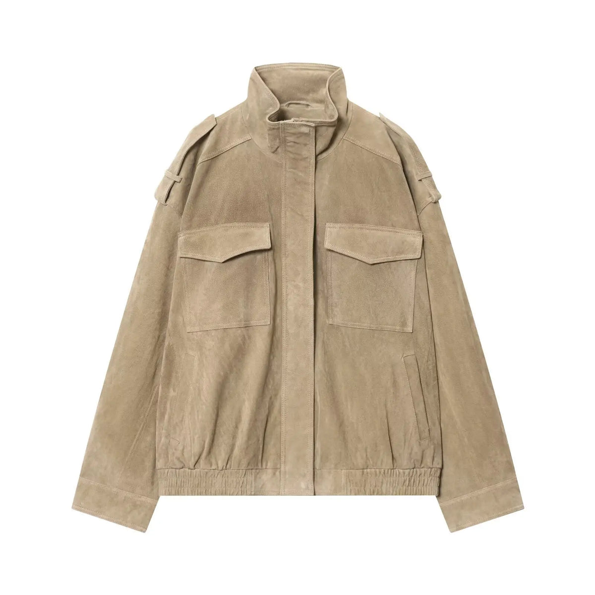 Chaquetas Bomber de Ante Chic para Mujer