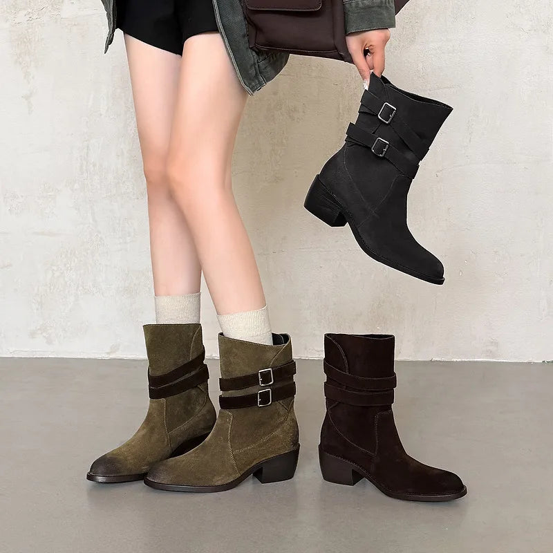 Sienna | Botas Western de Piel Auténtica
