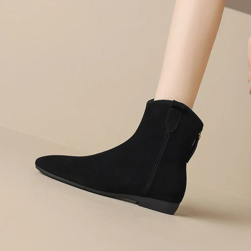Renata | Botines Chelsea de Ante Auténtico