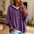 Pascuala | Jersey Poncho Morado