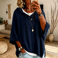 Salomé | Jersey Poncho Azul Marino