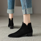 Farah | Botas Rectas de Piel Auténtica