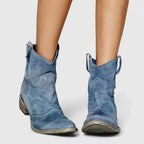 Elisa | Botines Estilo Cowboy de Línea Retro con Acabado Elegante