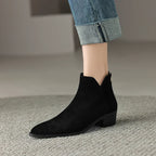 Farah | Botas Rectas de Piel Auténtica