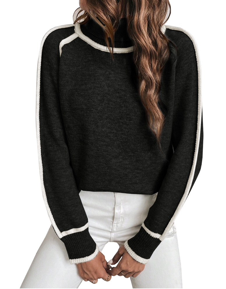 Elle | Suéter de cuello alto acogedor para mujer