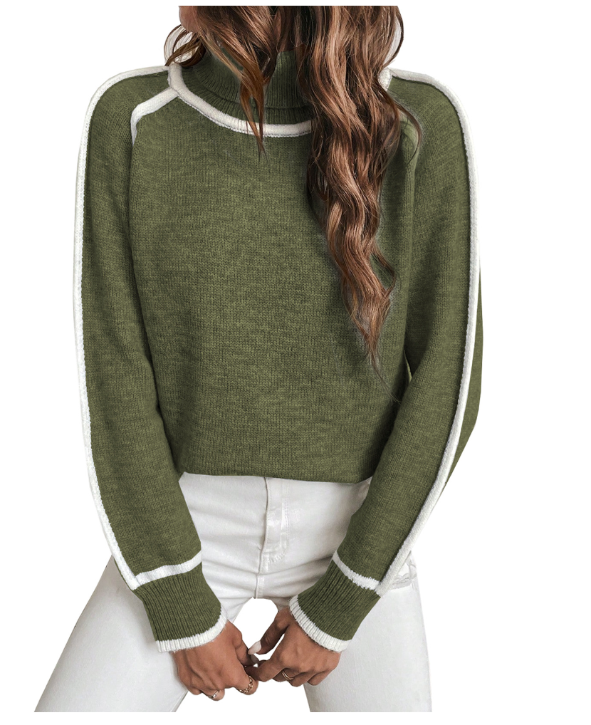 Elle | Suéter de cuello alto acogedor para mujer