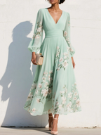 Helena | Vestido midi con estampado floral