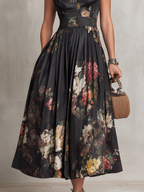 Mia | Vestido plisado con escote lágrima
