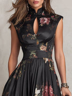 Mia | Vestido plisado con escote lágrima