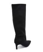 Botas de ante con tacón de aguja Auri negras