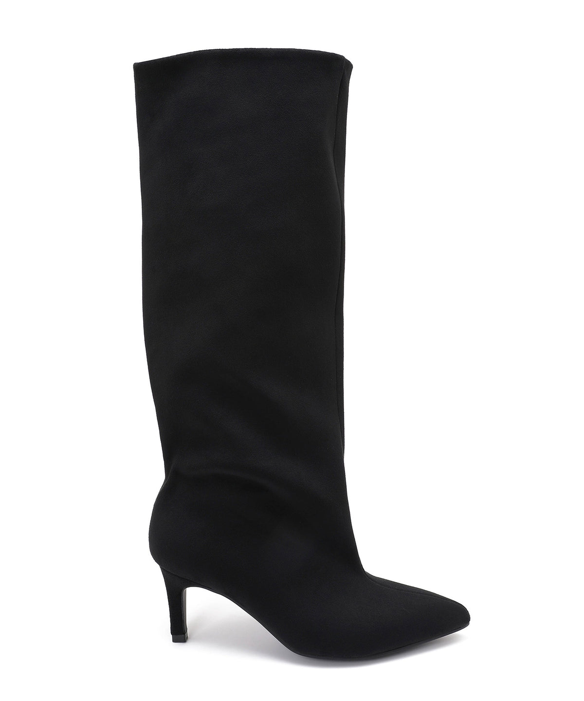 Botas de ante con tacón de aguja Auri negras