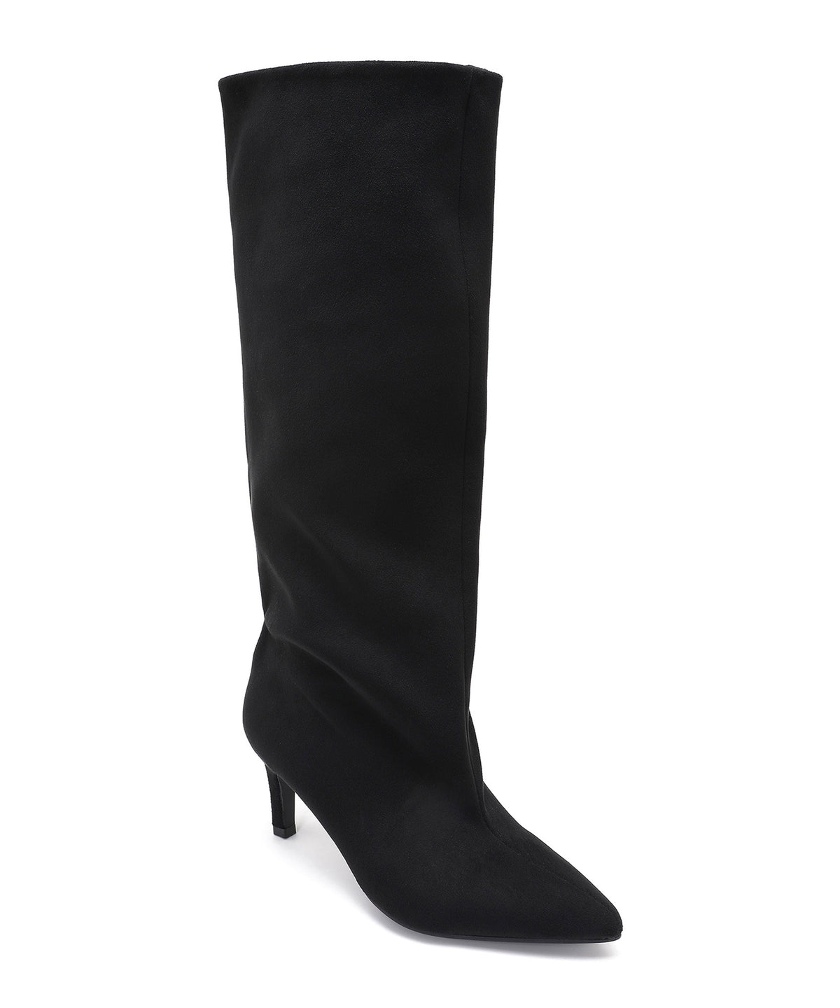 Botas de ante con tacón de aguja Auri negras