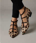 Carmen Luz | Zapatos de Tacón con Tira de Leopardo