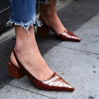 Mari Feli | Zapatos de Tacón con Puntera Ancha