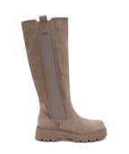Botas Ivi de ante color topo