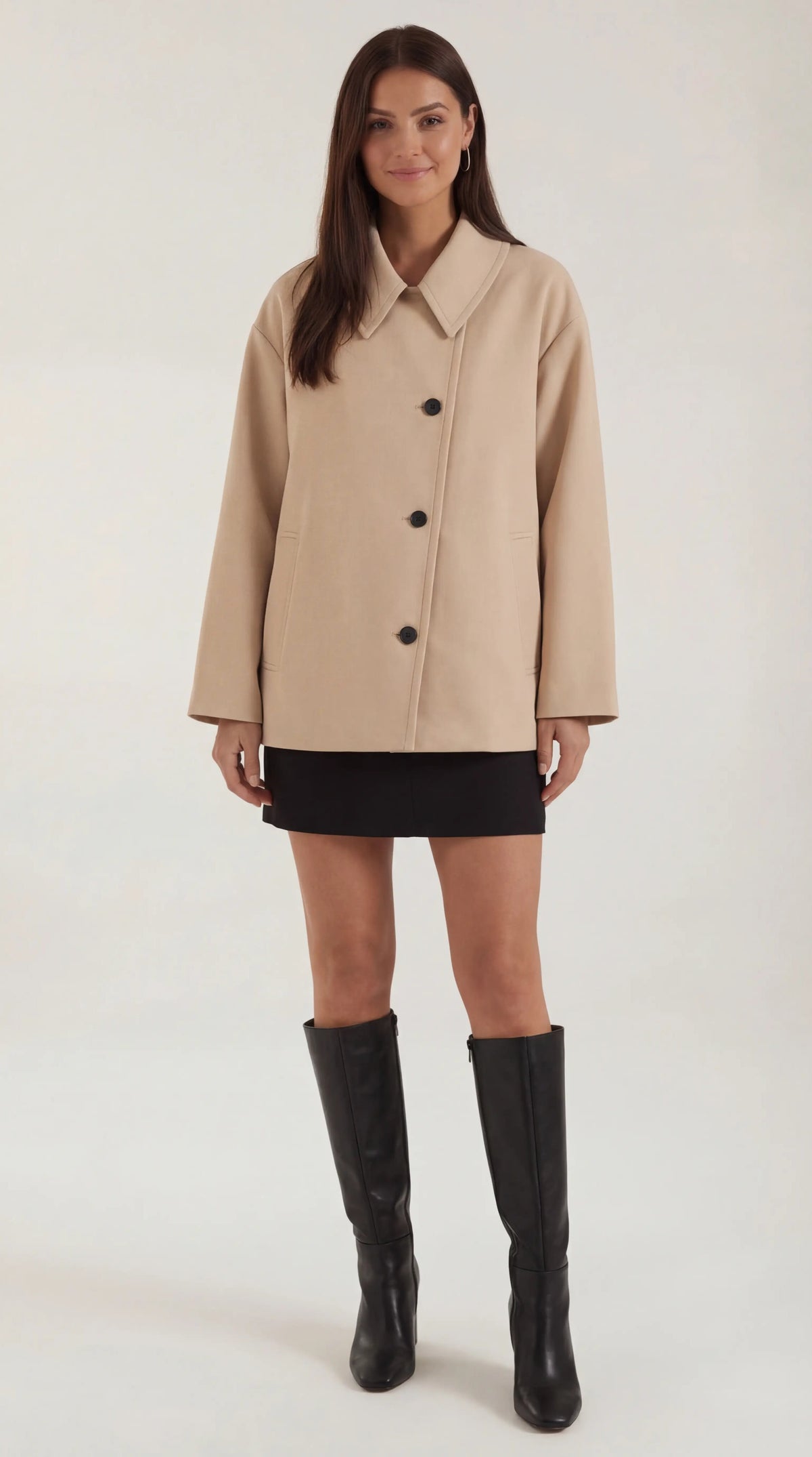 Amanda Oversized Asymmetrical Coat