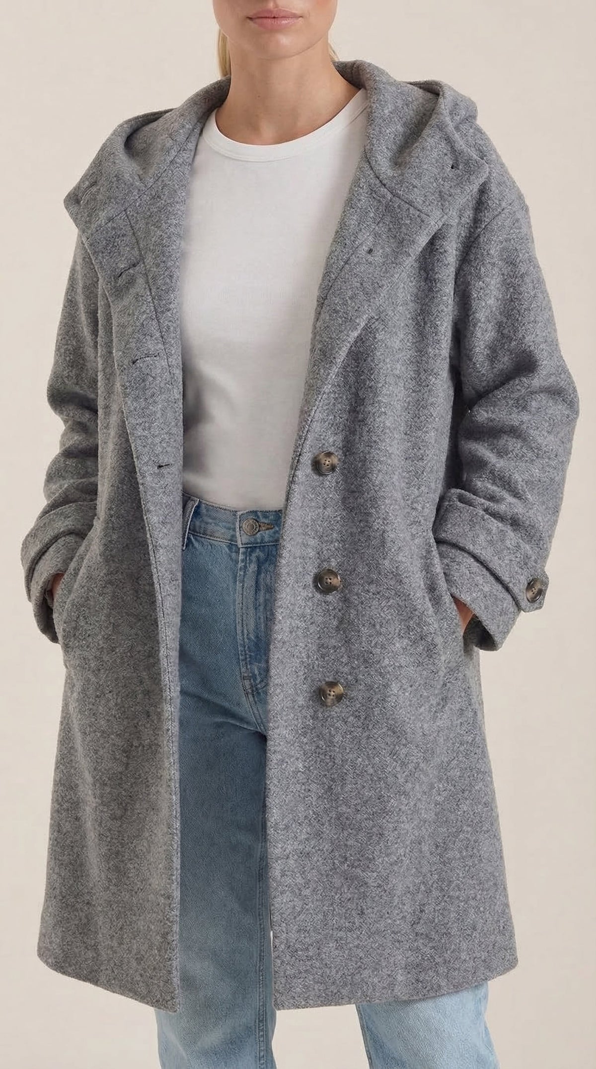 Abrigo con Capucha Meredith Longline
