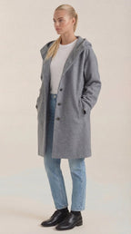 Abrigo con Capucha Meredith Longline