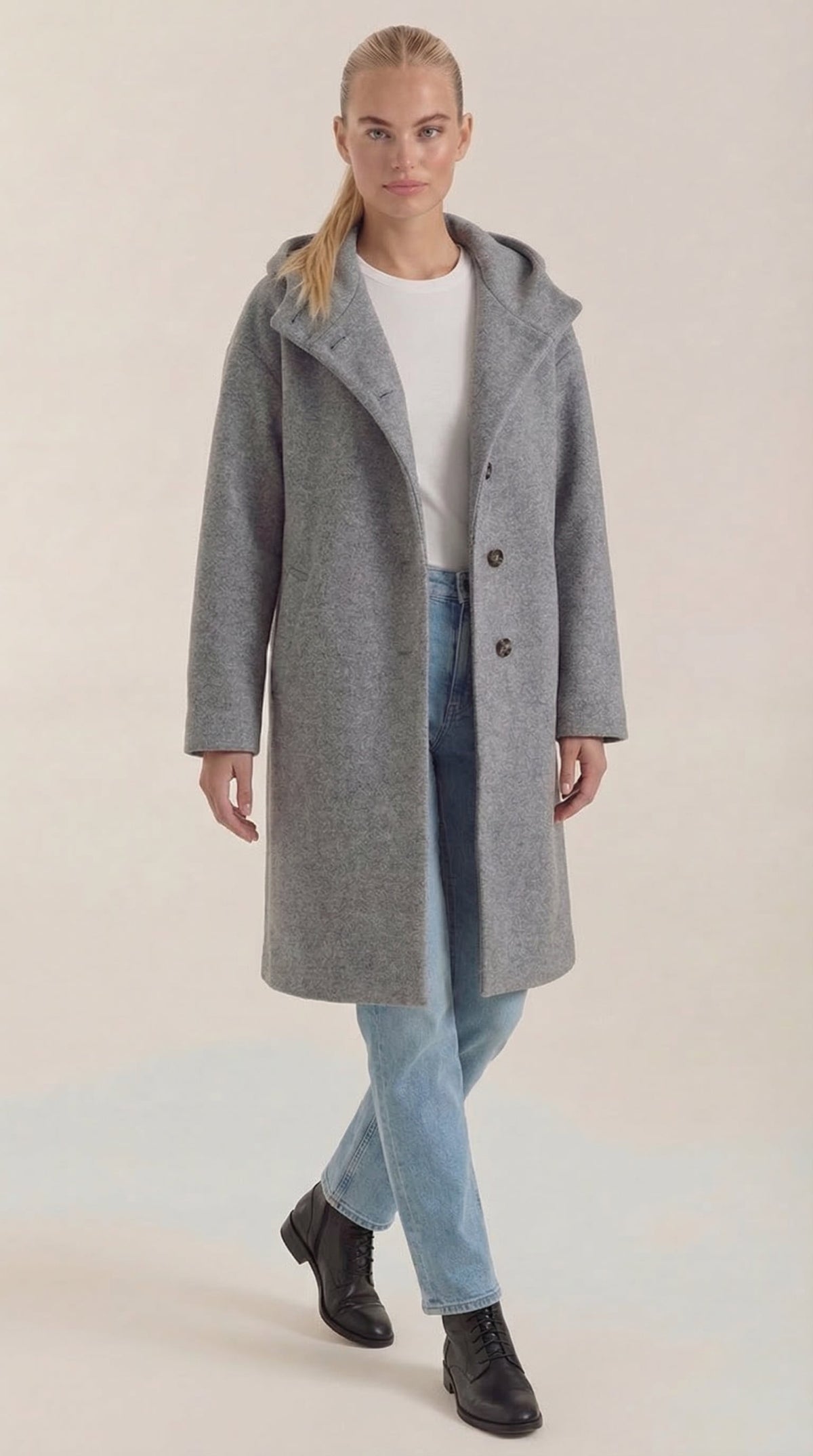 Abrigo con Capucha Meredith Longline