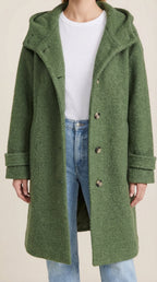 Abrigo con Capucha Meredith Longline