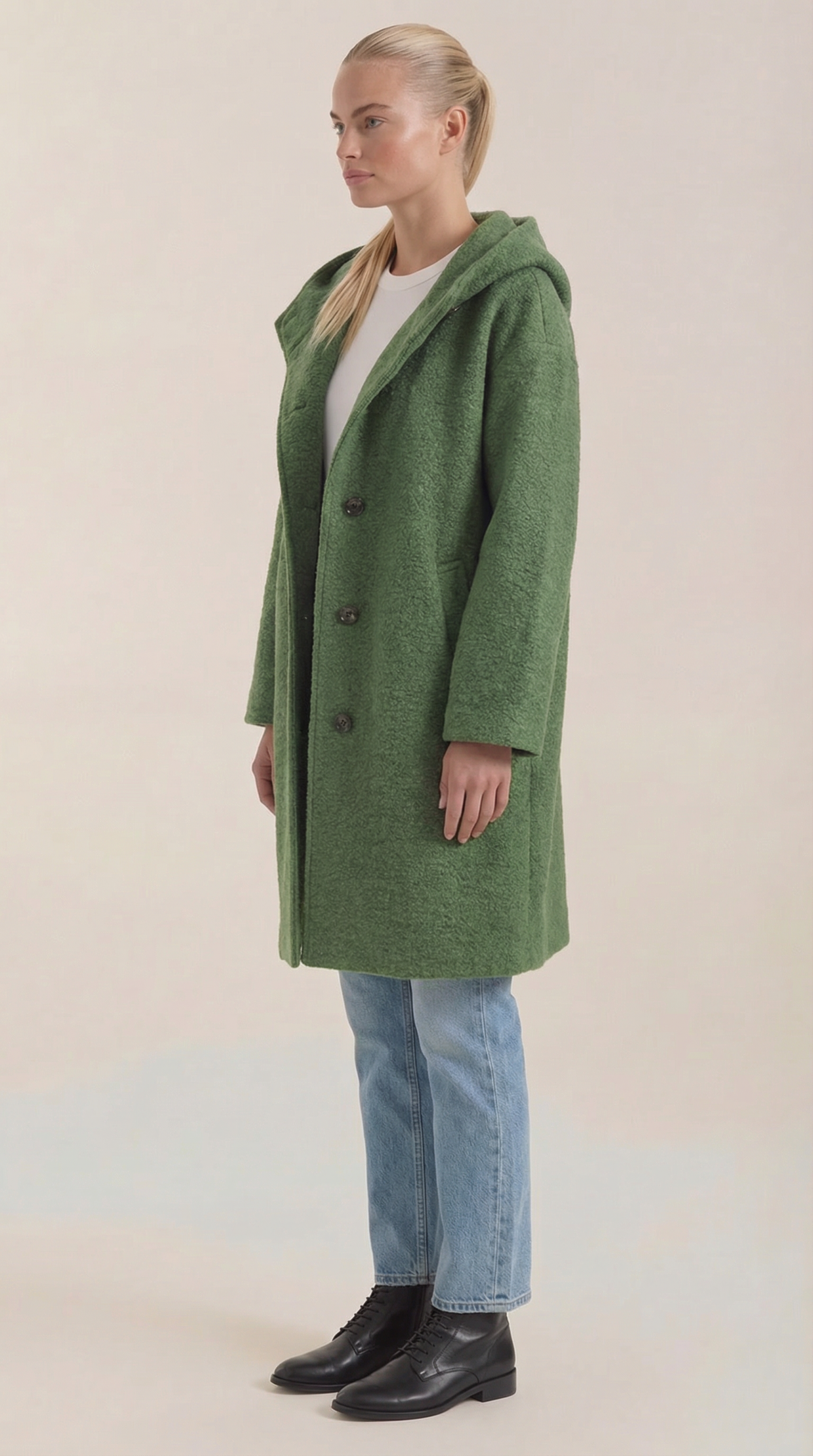 Abrigo con Capucha Meredith Longline