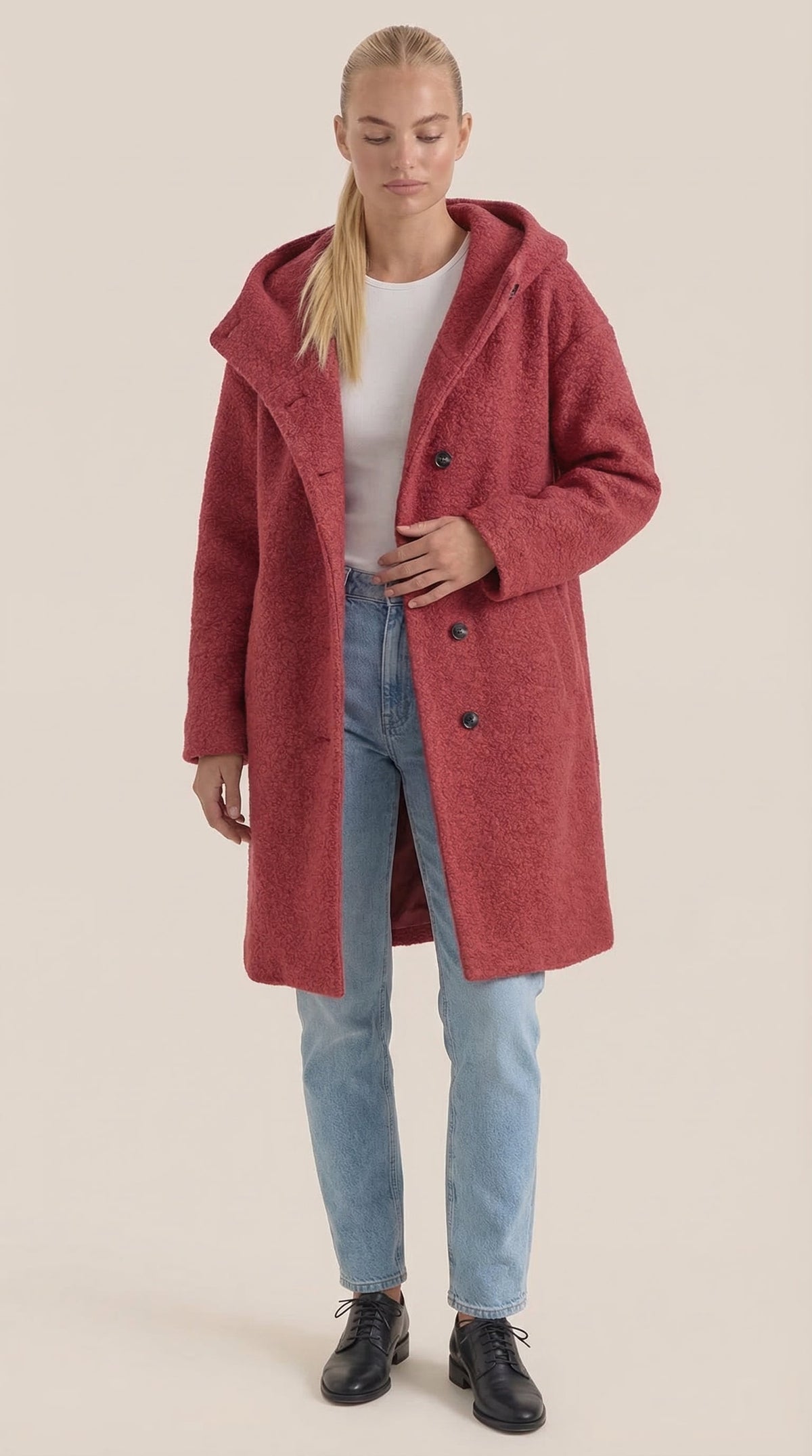 Abrigo con Capucha Meredith Longline
