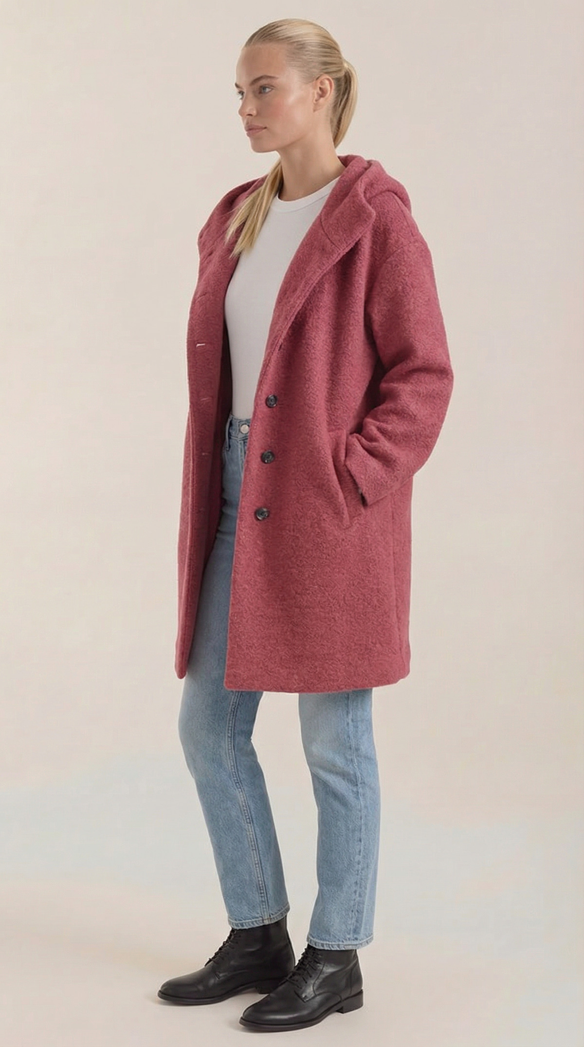 Abrigo con Capucha Meredith Longline