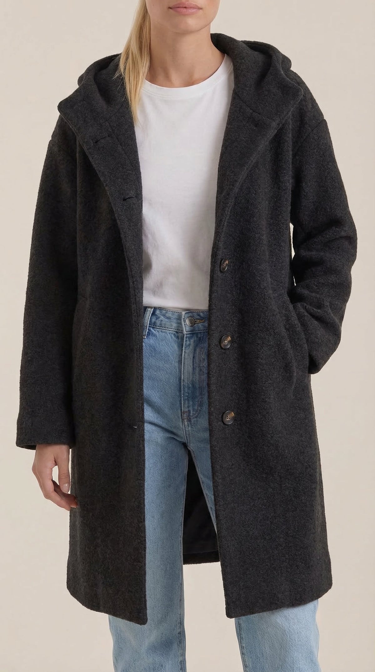 Abrigo con Capucha Meredith Longline
